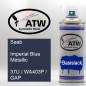 Preview: Saab, Imperial Blue Metallic, 37U / WA403P / GAP: 400ml Sprühdose, von ATW Autoteile West.